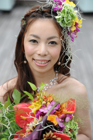 ハワイアン風ヘッドドレス-wh1701