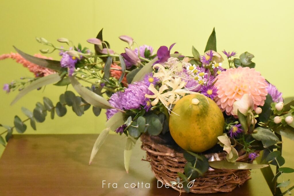 旬の花をデコレーション！　～ベーシッククラス～