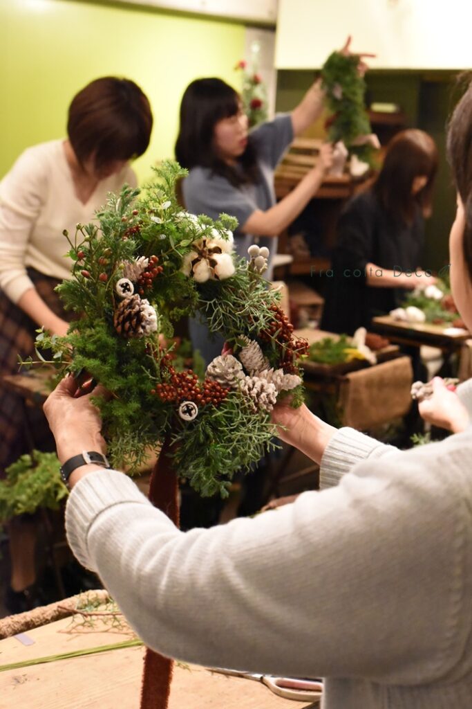 ★2019クリスマスリースレッスン始まりました★