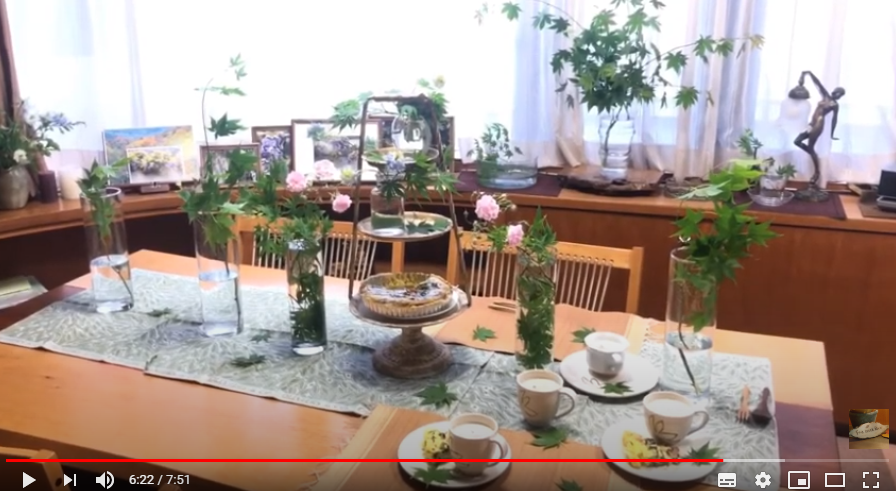 【動画】絶品！料理とテーブル花のセット