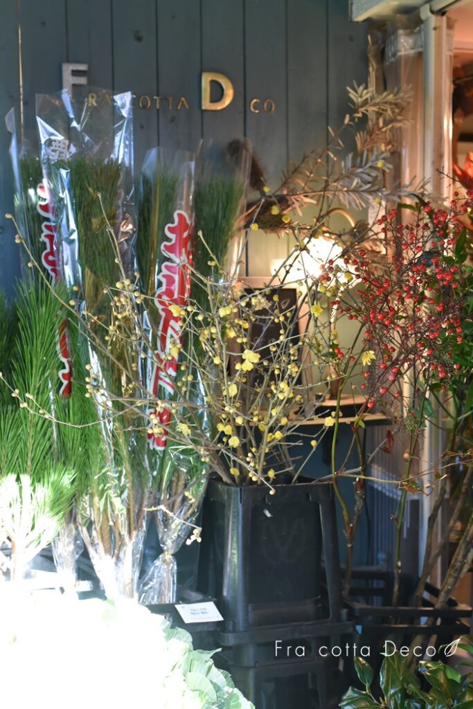 本日入荷のお正月花