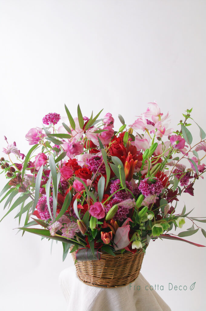 退職や昇進のお花